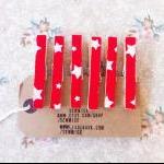 Fabric covered clothes pegs