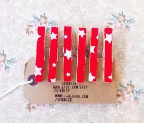 Fabric covered clothes pegs